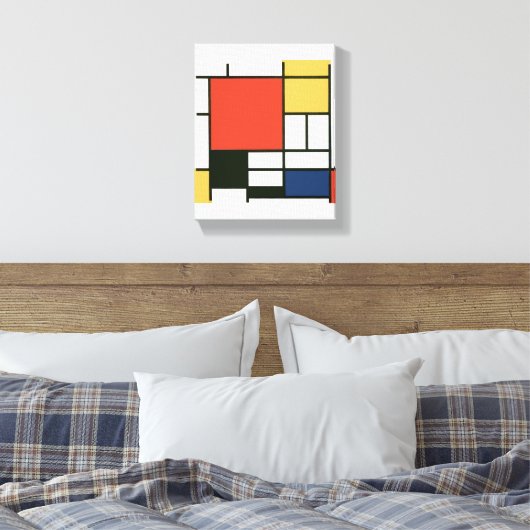 Piet Mondrian - Zusammensetzung Leinwanddruck (Insitu (Schlafzimmer))