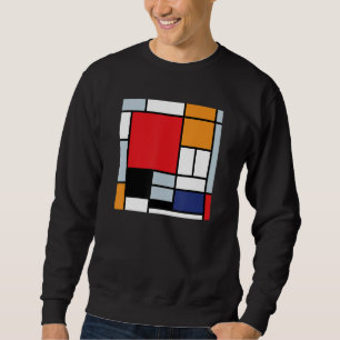 Piet Mondrian - Zusammensetzung mit großem rotem F Sweatshirt