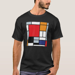 Piet Mondrian - Zusammensetzung mit großem rotem F T-Shirt
