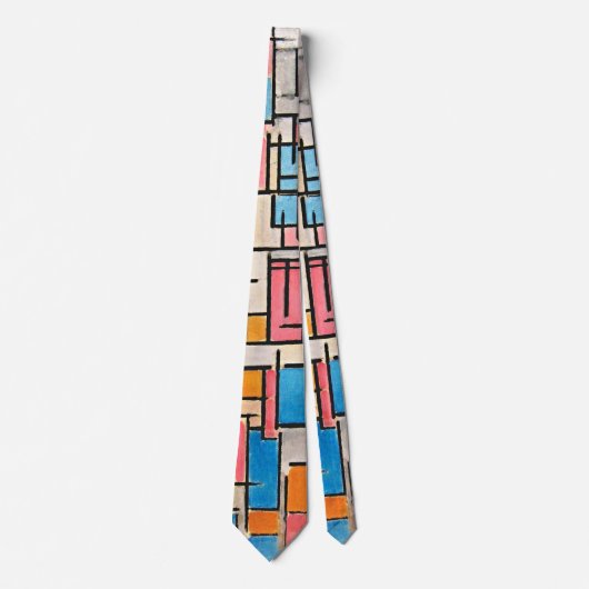 Piet Mondrians Art Neck Tie - Bold & Timeless Krawatte (Vorderseite)