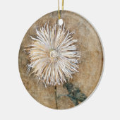 Piet Mondrians Chrysanthemum - Zeitlose Eleganz Keramik Ornament (Links)