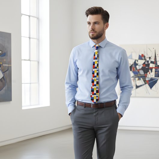 Piet Mondrian's Elegance - Artistic Neck Tie Krawatte