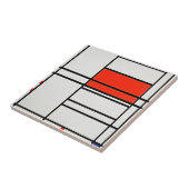Piet Mondrian's Komposition Nr. 4 - Vibrant Art Fliese (Seite)