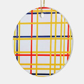 Piet Mondrians New York City I Keramik Ornament (Links)