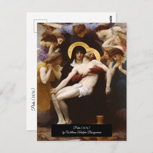 Pietà Bouguereau Postkarte (Vorne/Hinten)