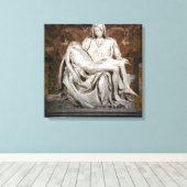 Pieta Canvas Print Leinwanddruck (Insitu (Holzboden))
