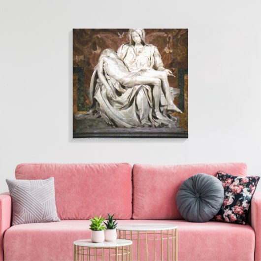 Pieta Canvas Print Leinwanddruck (Insitu (Wohnzimmer))