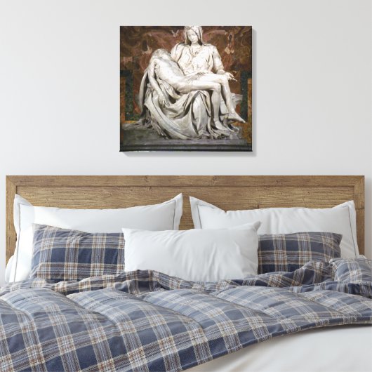Pieta Canvas Print Leinwanddruck (Insitu (Schlafzimmer))