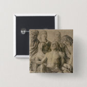 Pieta, der tote Christus Button (Vorne & Hinten)