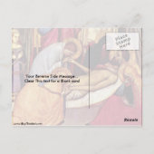 Pieta Detail von Giotto Di Bondone Postkarte (Rückseite)