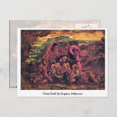 Pieta Draft von Eugene Delacroix Postkarte (Vorne/Hinten)