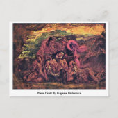 Pieta Draft von Eugene Delacroix Postkarte (Vorderseite)