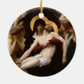 Pieta Jesus Christ und Jungfrau Mary Keramik Ornament (Hinten)