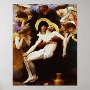 Pieta Jesus Crucifixion Lamentation Jungfrau Mary  Poster