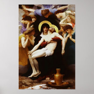 Pieta Jesus Crucifixion Lamentation Jungfrau Mary  Poster