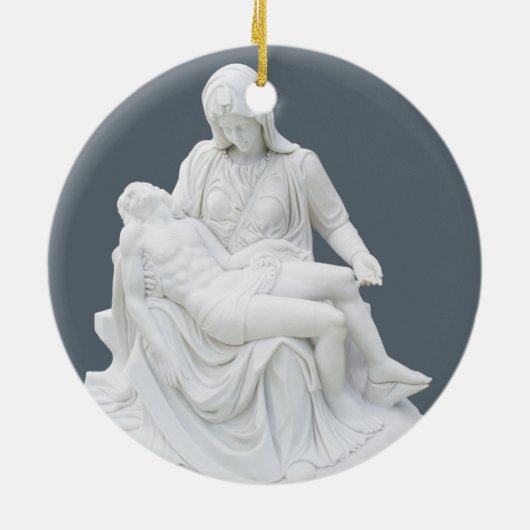 Pieta Keramik Ornament (Hinten)