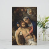 Pietà (Maria und Jesus) (von Adam Elsheimer) Briefpapier (Stehend Vorderseite)