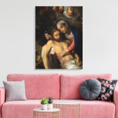 Pietà (Maria und Jesus) (von Adam Elsheimer) Leinwanddruck (Insitu (Wohnzimmer))