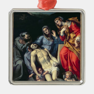 Pieta mit St Francis und St Mary Magdalene, c.1 Ornament Aus Metall