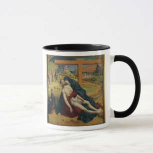 Pieta mit zwei Spendern (Öl auf Platte) Tasse