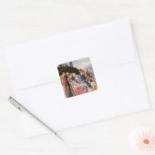 Pieta Quadratischer Aufkleber (Umschlag)