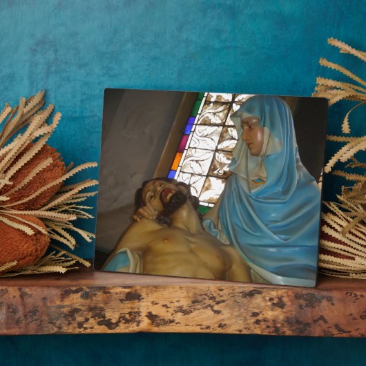 Pieta-Skulptur Fotoplatte (Seite)