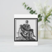 Pieta Tone Postkarte (Stehend Vorderseite)