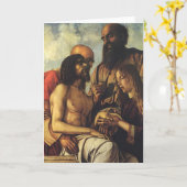 Pieta von Giovanni Bellini, Renaissance Fine Art Karte (Gelbe Blume)