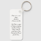 Pieta von Jesus Christus Schlüsselanhänger (Rückseite)