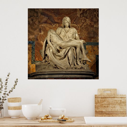 Pieta von Michelangelo Poster (Küche)
