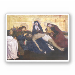 Pietà von Villeneuve-lès-Avignon Quadratischer Auf Aufkleber
