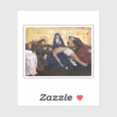 Pietà von Villeneuve-lès-Avignon Square Sticker (Blatt)