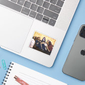 Pietà von Villeneuve-lès-Avignon Square Sticker (Laptop mit iPhone)