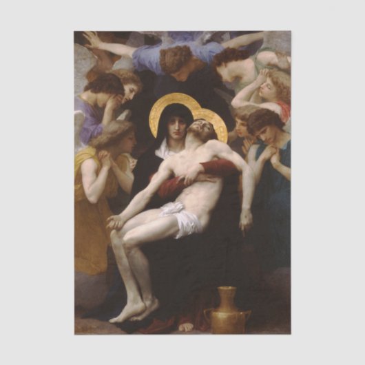 Pieta von William Bouguereau Seidenpapier (Vorderseite)