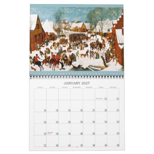Pieter Bruegel ältere 2016 Kalender (Jan 2027)