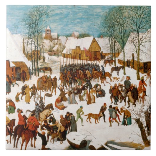 Pieter Bruegel das Ältest-Massaker der Unschuldige Fliese (Vorderseite)