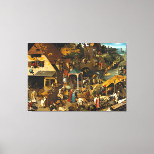 Pieter Bruegel, das älteste niederländische Spri Leinwanddruck