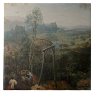 Pieter Bruegel, der Ältere-Der Magpie auf dem Galg Fliese