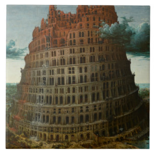 Pieter Bruegel der Ältere - Der Turm von Babel Fliese