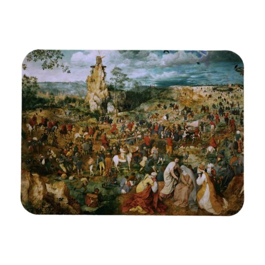 Pieter Bruegel, der Ältere-Die-Prozession zu Calva Magnet (Horizontal)