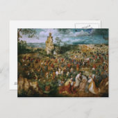 Pieter Bruegel, der Ältere-Die-Prozession zu Calva Postkarte (Vorne/Hinten)