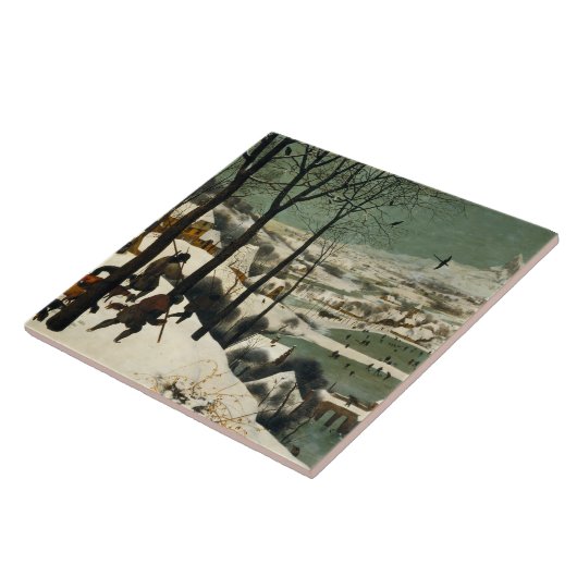 Pieter Bruegel der Ältere - Jäger im Schnee Fliese (Seite)