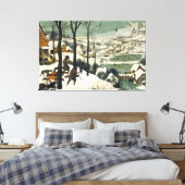 Pieter Bruegel der Ältere - Jäger im Schnee Leinwanddruck (Insitu (Schlafzimmer))