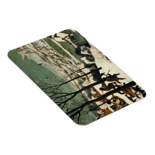 Pieter Bruegel der Ältere - Jäger im Schnee Magnet (Rechte Seite)