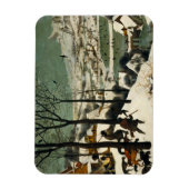 Pieter Bruegel der Ältere - Jäger im Schnee Magnet (Vertikal)