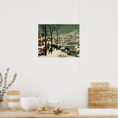 Pieter Bruegel der Ältere - Jäger im Schnee Poster (Küche)