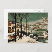 Pieter Bruegel der Ältere - Jäger im Schnee Postkarte (Vorne/Hinten)