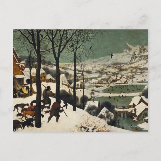 Pieter Bruegel der Ältere - Jäger im Schnee Postkarte (Vorderseite)