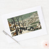 Pieter Bruegel der Ältere - Jäger im Schnee Rechteckiger Aufkleber (Umschlag)