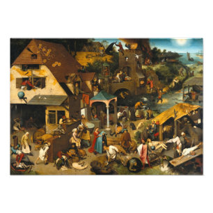 Pieter Bruegel der Ältere - Niederländische Sprich Fotodruck